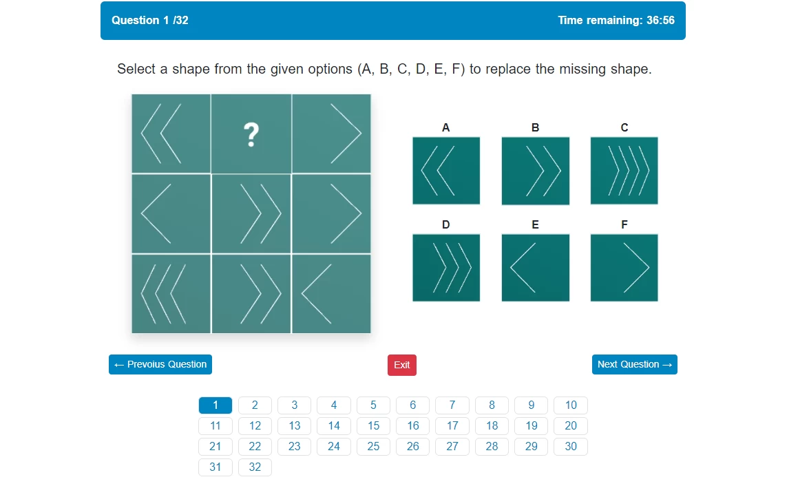 Online IQ Test (Free Version)